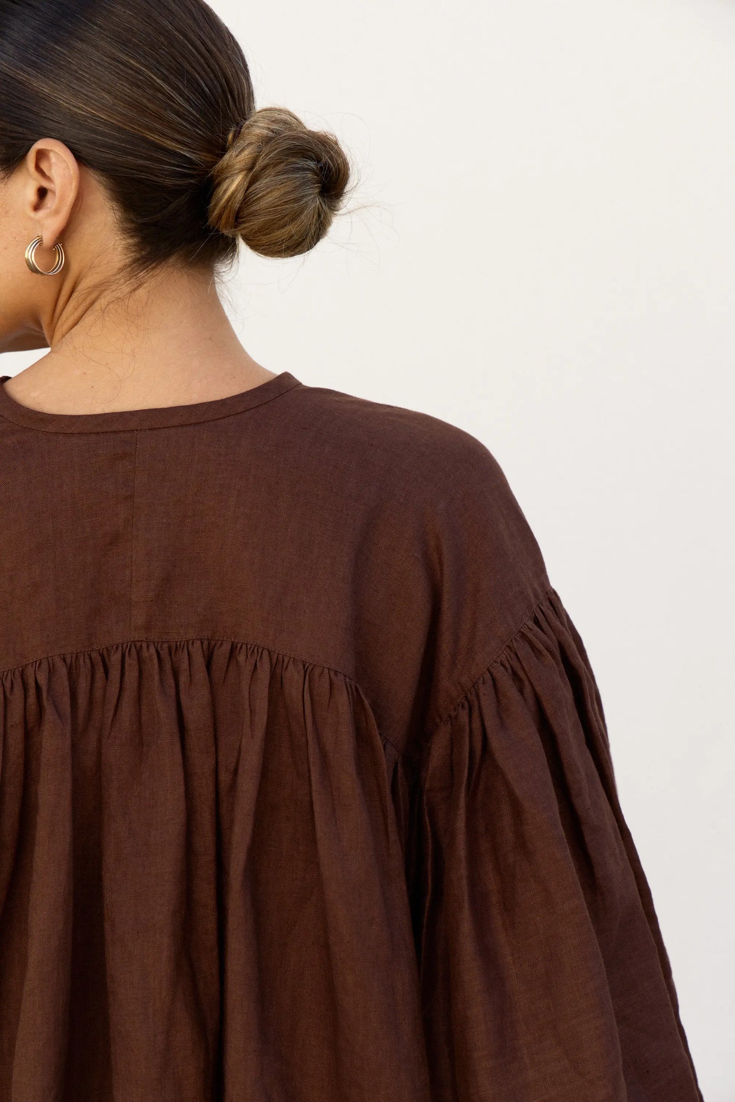 Chocolate Puffy Shirt Isabella Longginou