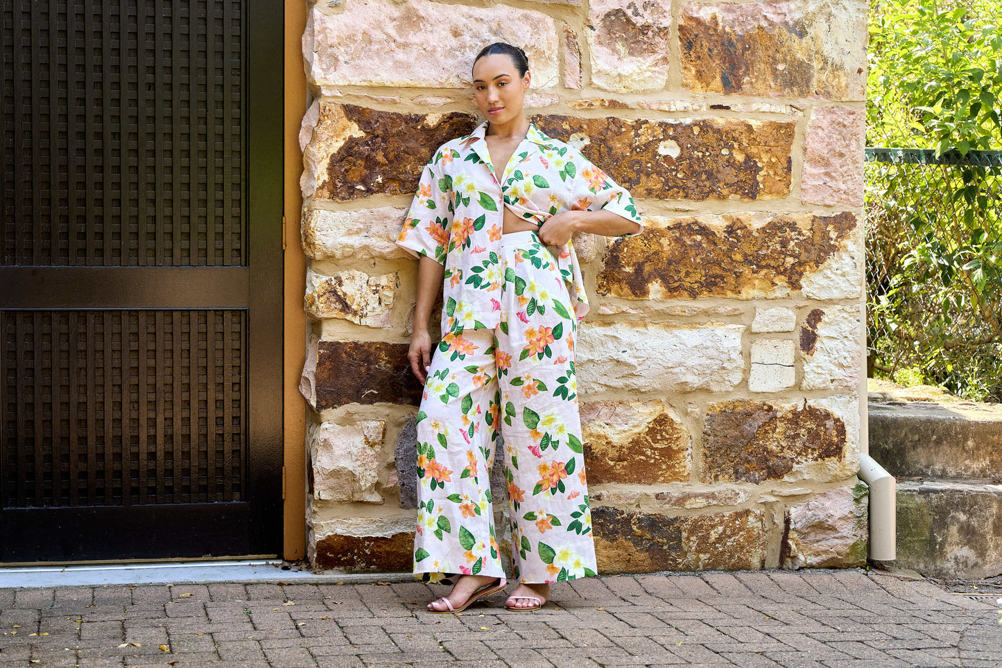 Frangipani Palazzo Pants Isabella Longginou