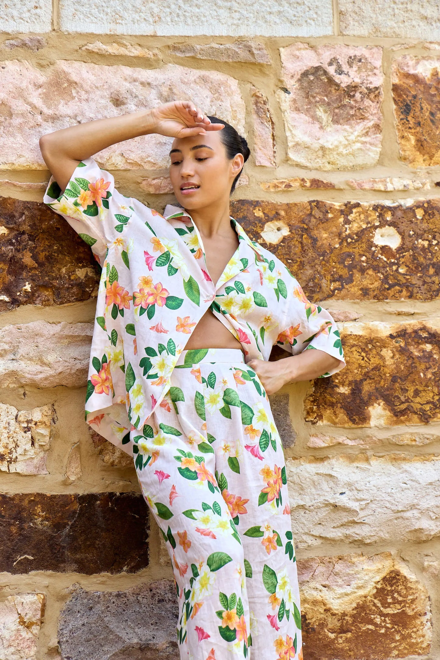 Frangipani Palazzo Pants Isabella Longginou