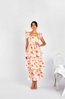  Poppy Floral Frill Dress