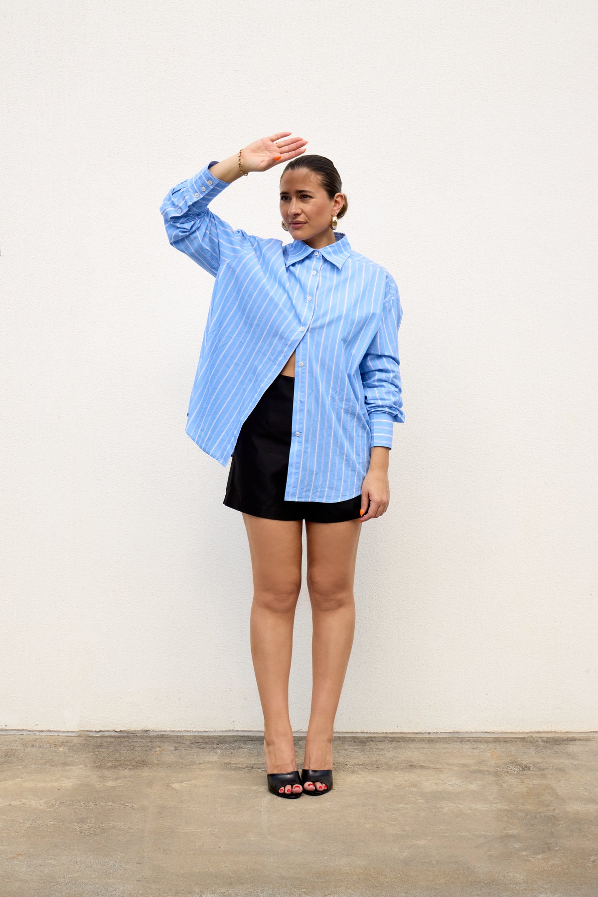Striped Cotton Button-Up