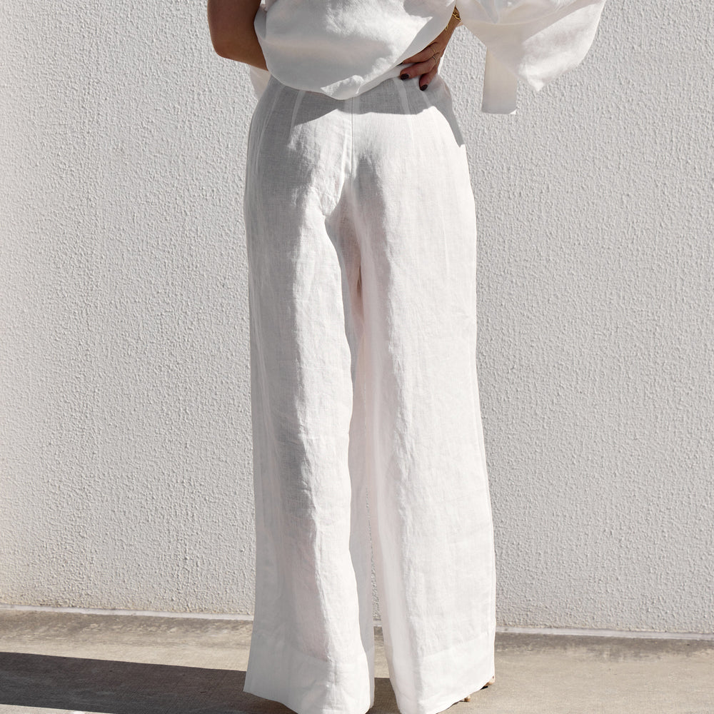 
                      
                        White Palazzo Pants
                      
                    