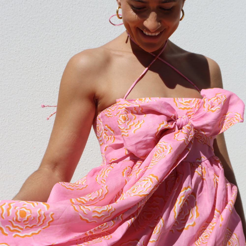 
                      
                        Peony Strapless Bow Dress
                      
                    