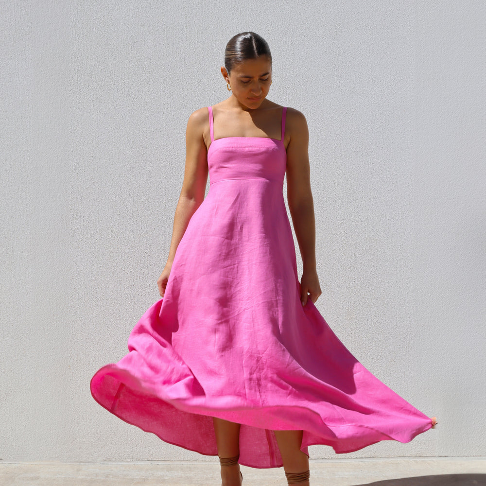 
                      
                        Pink Empire Swing Dress
                      
                    