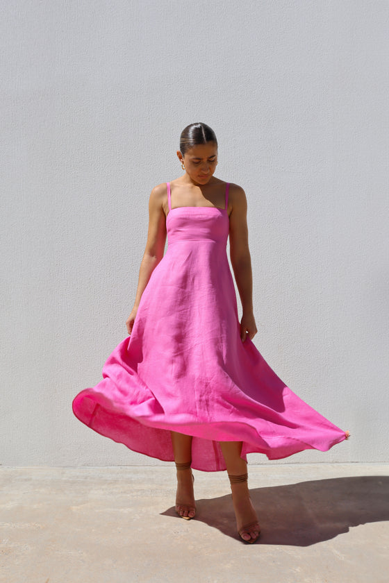 Pink Empire Swing Dress