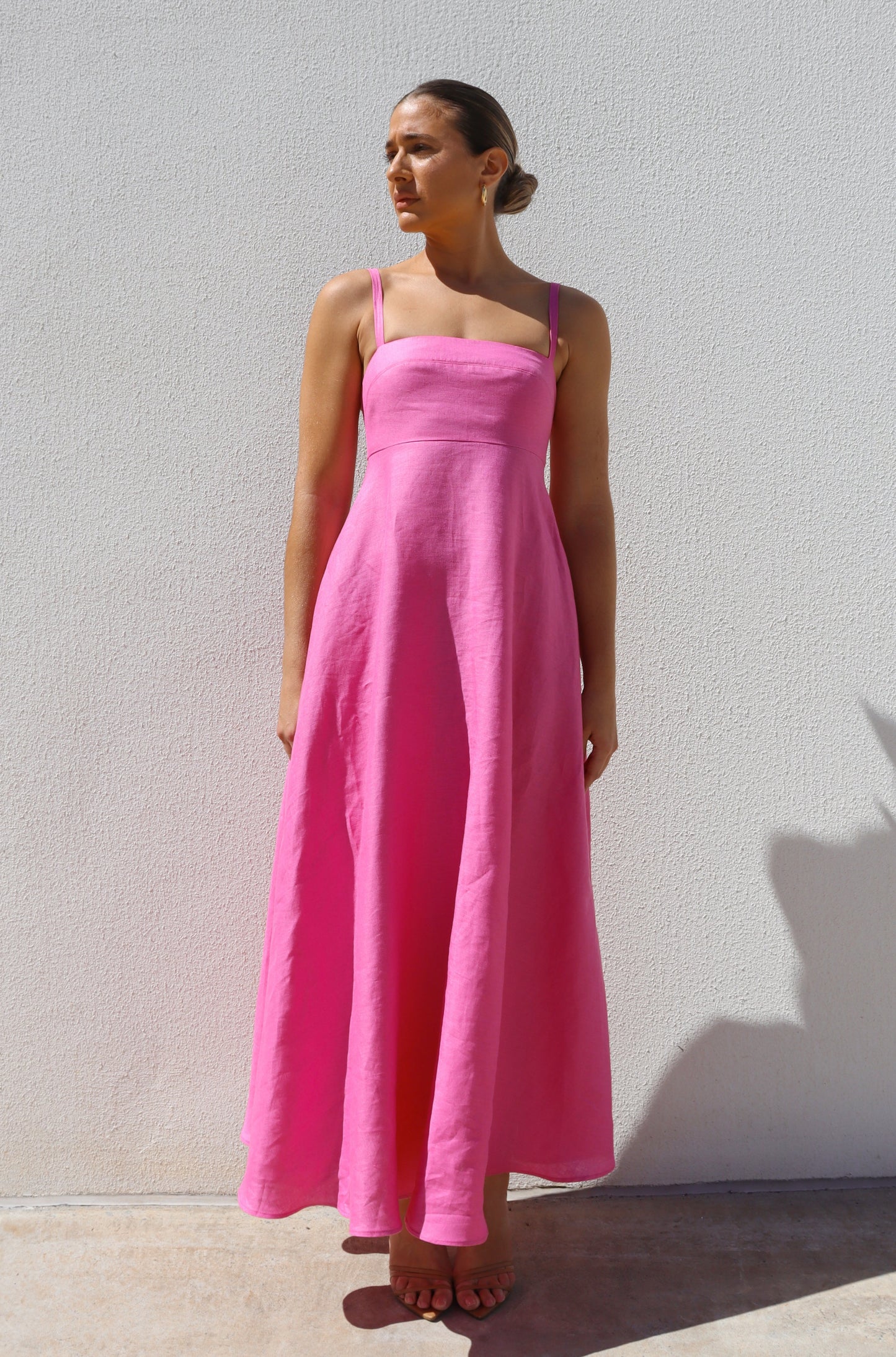 Pink Empire Swing Dress