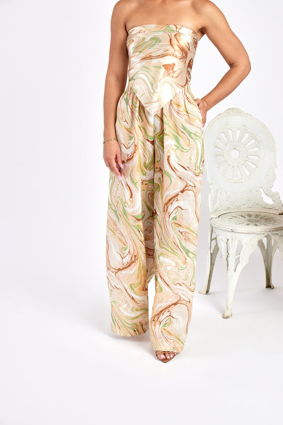 Sage Marble Relaxed Pants