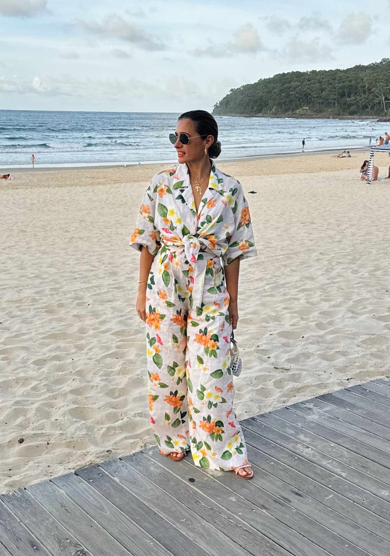 Frangipani Relaxed Button Up