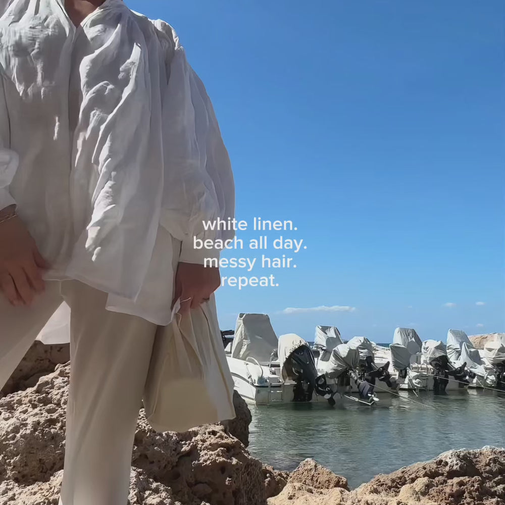 
                      
                        Load and play video in Gallery viewer, White Puffy Shirt
                      
                    