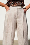 Pleated Linen Trousers